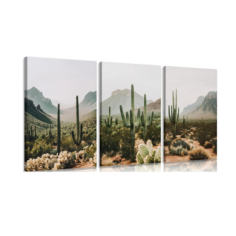 3 Piece Wrapped Canvas Print, 60 cm H x 40 cm W
