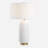 Delio White Glaze Table Lamp
