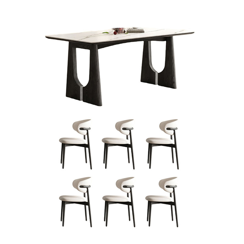 Ensemble de table de salle à manger Vintage, H 29,52 po x L 55,11 po x l 31,49 po