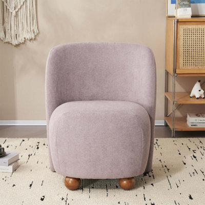 Chaise d'appoint moderne à dossier bas