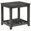 Table de bout rectangulaire grise