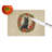 German Spitz Christmas Flowers Glass Cutting Board