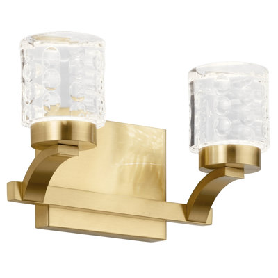 Barre d'éclairage de salle de bain 2 lumières Bath