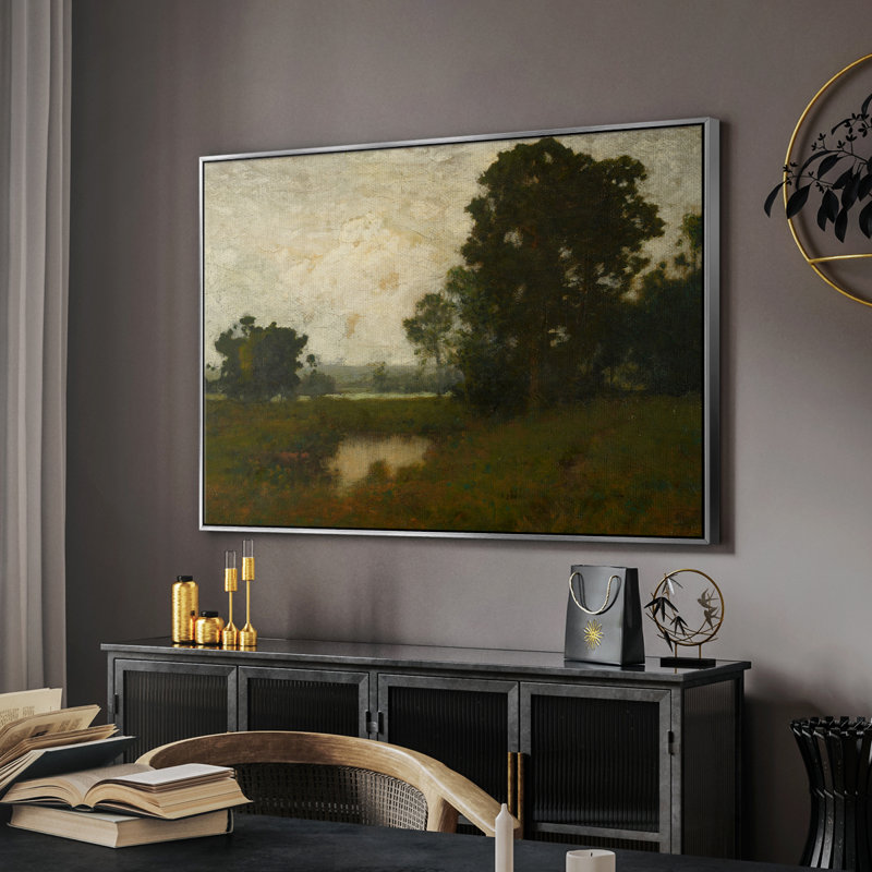 Paysage rétro - MIV, Argent, H 27 po x l 41 po x P 2 po