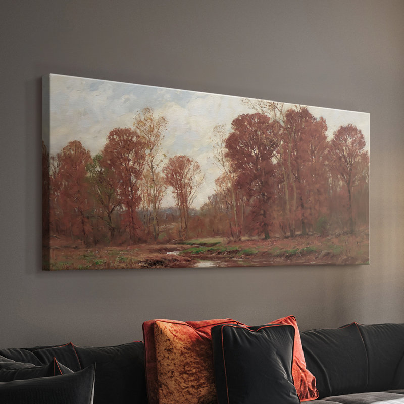 Série paysage - CDLXV - Toile tendue avec châssis - Prêt à accrocher, H 24 po x l 48 po
