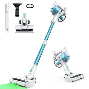 MOOSOO Cordless Vacuum Cleaner, 18kPa Powerful Suction, Lightweight for Hard Floors Carpet Pet Hair