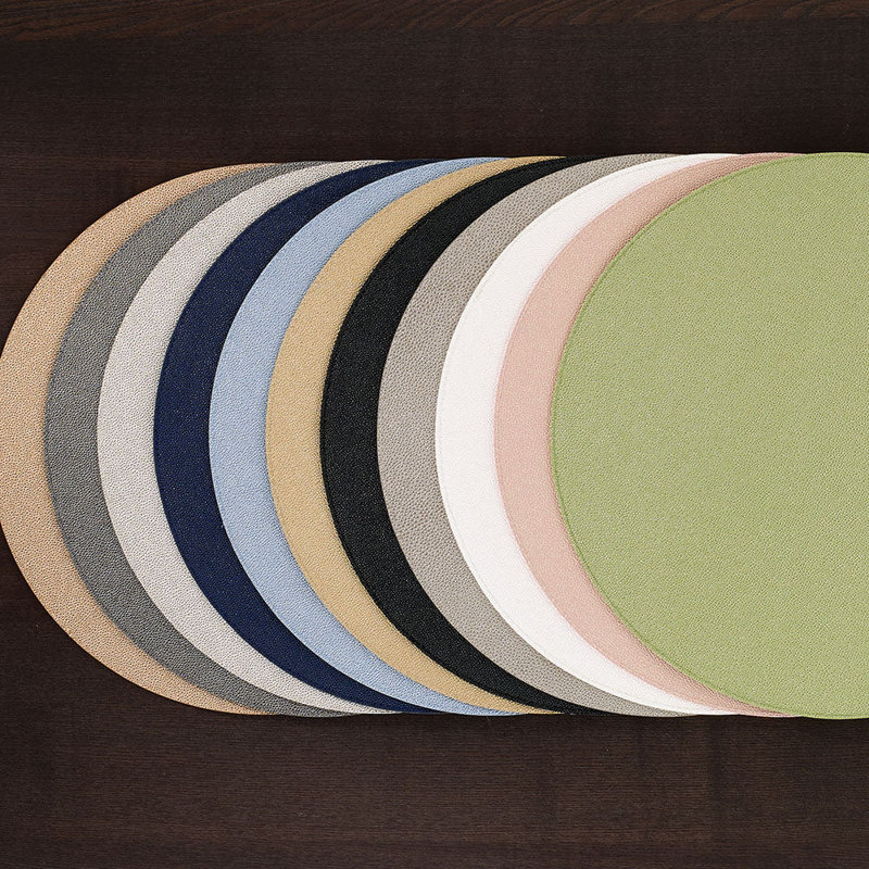 Skate Vinyl Round Placemat, Willow