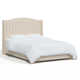 Allis Upholstered Wingback Bed