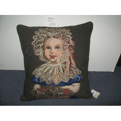 Lace Needlepoint Pillow