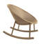 Chaises berçantes de luxe modernes et luxueuses de style glamour organique, chaises berçantes en forme d'œuf et chaises d'extérieur intérieures en plastique toutes saisons avec design perforé respirant pour la terrasse, le balcon, la véranda et le bord de la piscine, beige-339079000
