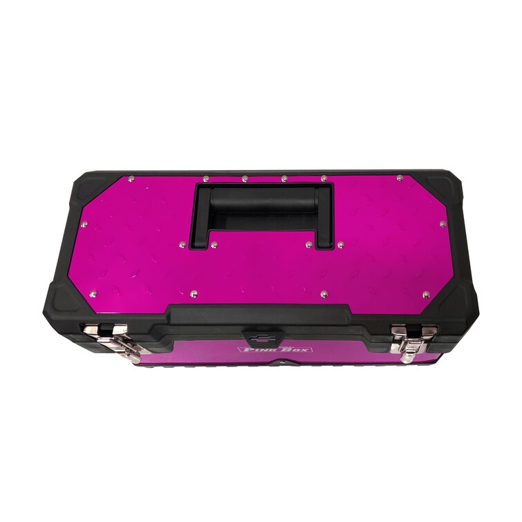The Original Pink Box 19.7-in Pink Steel Lockable Tool Box in the Portable  Tool Boxes department at