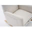 Chaise berçante en coton et lin avec repose-pieds réglable-747966078