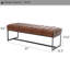 Genuine Leather Upholstered Bench-1314316916