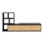 Meuble télé extensible avec tablettes à 3 niveaux, centre de divertissement réglable avec armoires de rangement-828802706