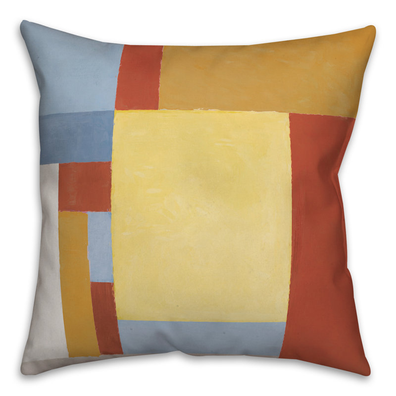 Collection 1 Soft Squares Geometric Throw Pillow