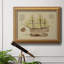 Toile encadrée de qualité supérieure Antique Ship Plan VII - prête à être accrochée-749223537-749223546