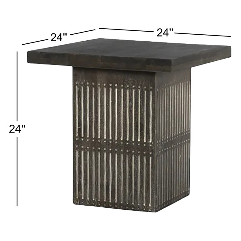 Table de bout Isona, Brun antique