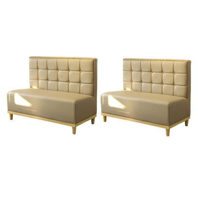 Banc rembourré en similicuir