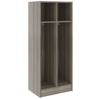 Double Wide Two Compartment Classroom Cabinet Locker