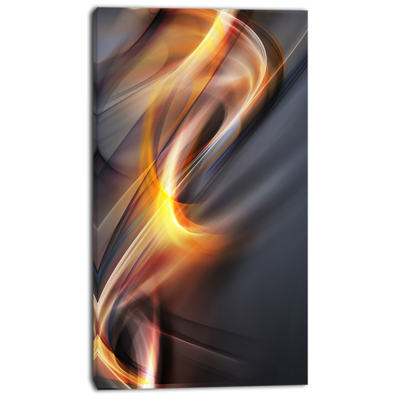 « yellow gray light art », impression sur toile tendue, H 40 po x l 20 po x P 1po
