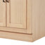 Meuble-lavabo double en bois massif 66 po avec plateau en quartz Carrara de 1,5 po Thornaby-1290399261-1295182540