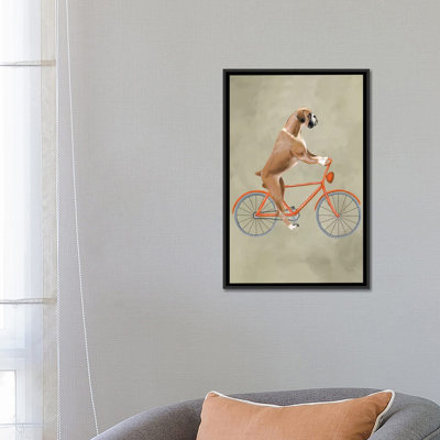 « boxer on bicycle », reproduction d’art sur toile