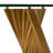 Avanicole Rectangular Glass Top with Solid Wood Base Dining Table-1723591665