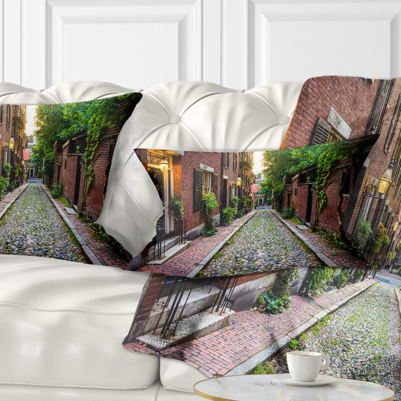 Coussin Acorn Street Massachusetts