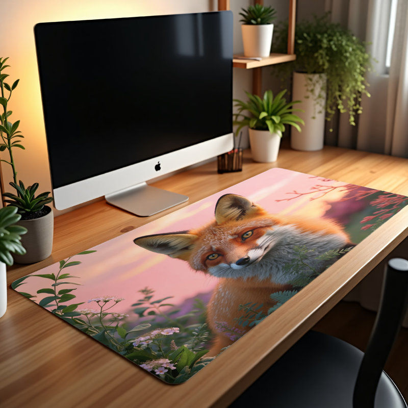 Polyester Desk Pad, 14.4x12.1