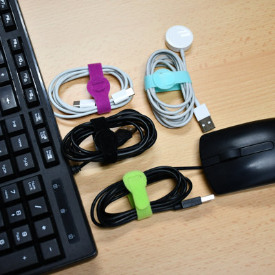 8" Hook and Loop Cable Tie 10/pk