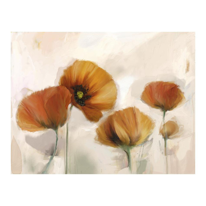 Floral Wall Mural, 106" L x 137" W