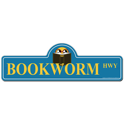 Panneau Aghalee Beware of Book Worm
