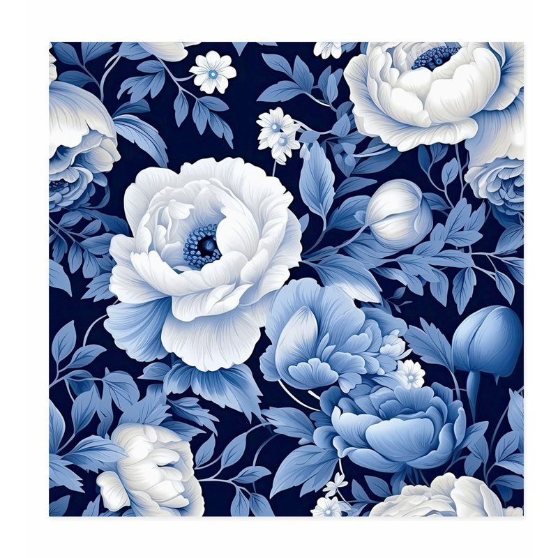 Impression florale florale William Morris, H 28 po x l 28 po