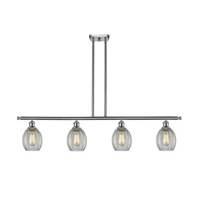 Luminaire suspendu linéaire à 4 lumières pour îlot de cuisine Bolduc