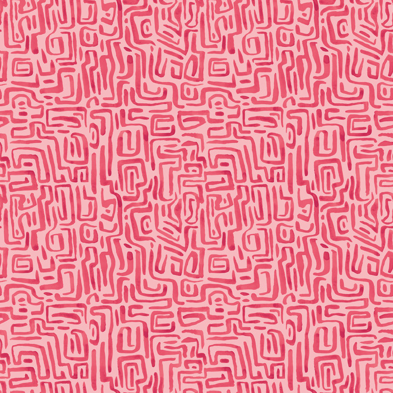 Maze Squiggle , Red