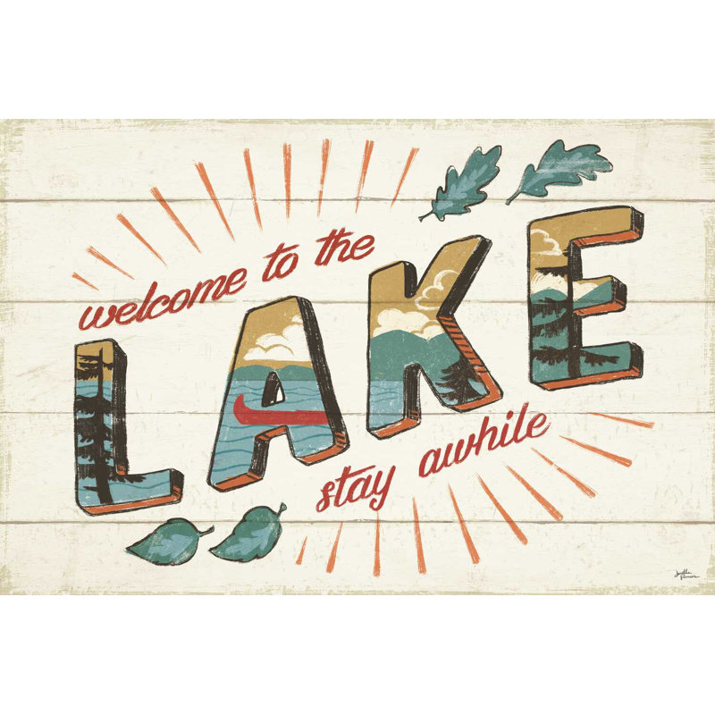 " Vintage Lake I Crop " by Janelle Penner, 8" H x 12" W