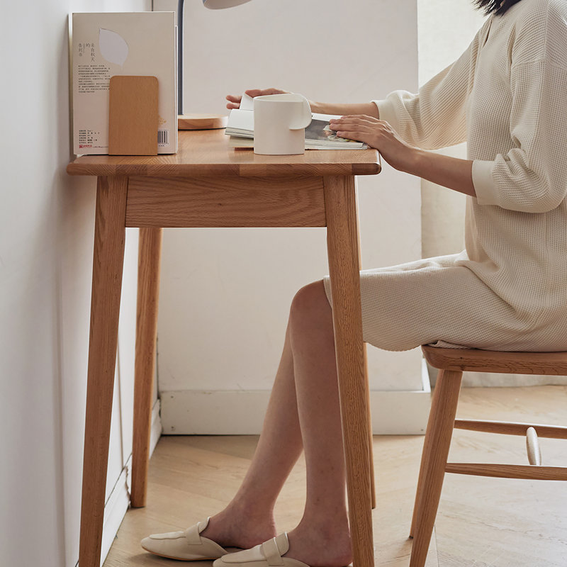 Bureau d'ordinateur en bois naturel 100% bois massif