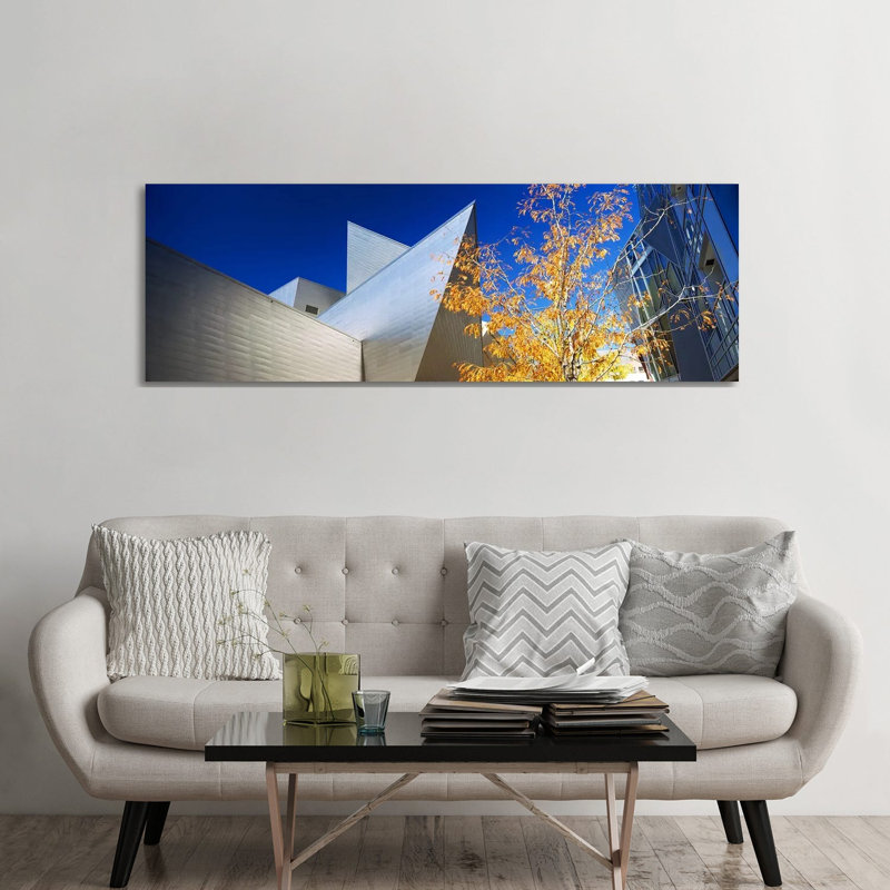 Low Angle View Of Skyscrapers, Downtown Denver, Denver, Colourado, USA by Panoramic Images - Wrapped Canvas Panoramic Print
