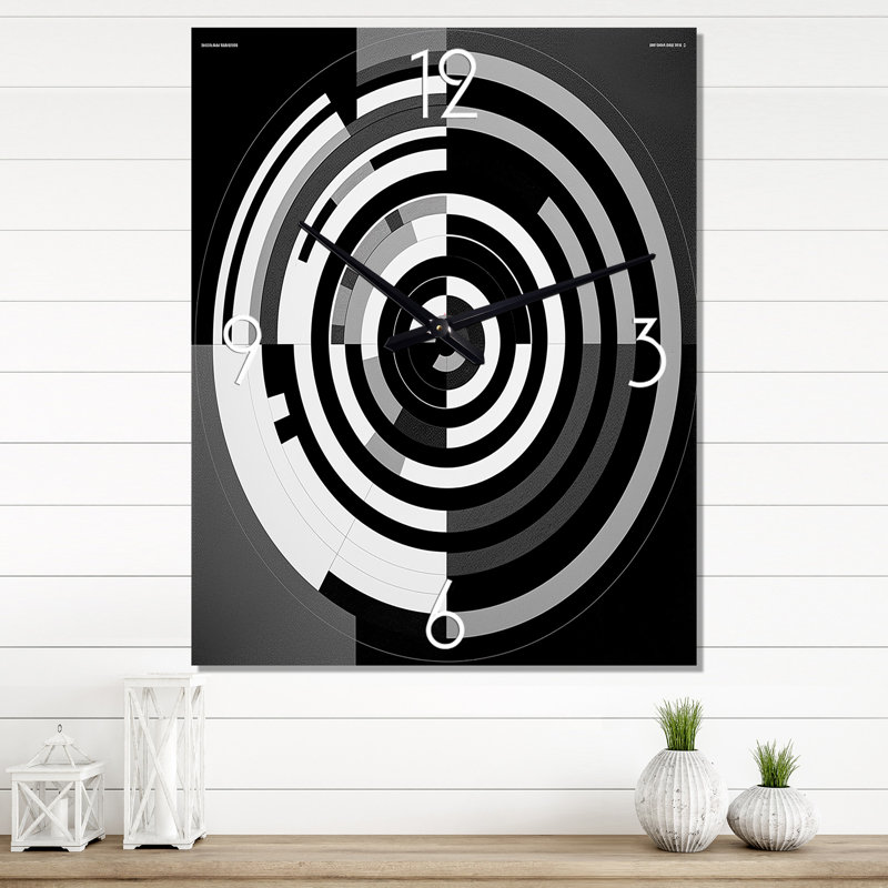 Horloge murale moderne Bauhaus, Petit