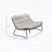 PE Wicker Patio Loveseat Sofa with Thick Cushion