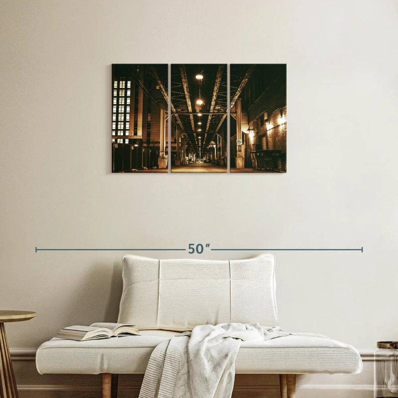 Mehar Chicago Train Bridge, 20" H x 33" W