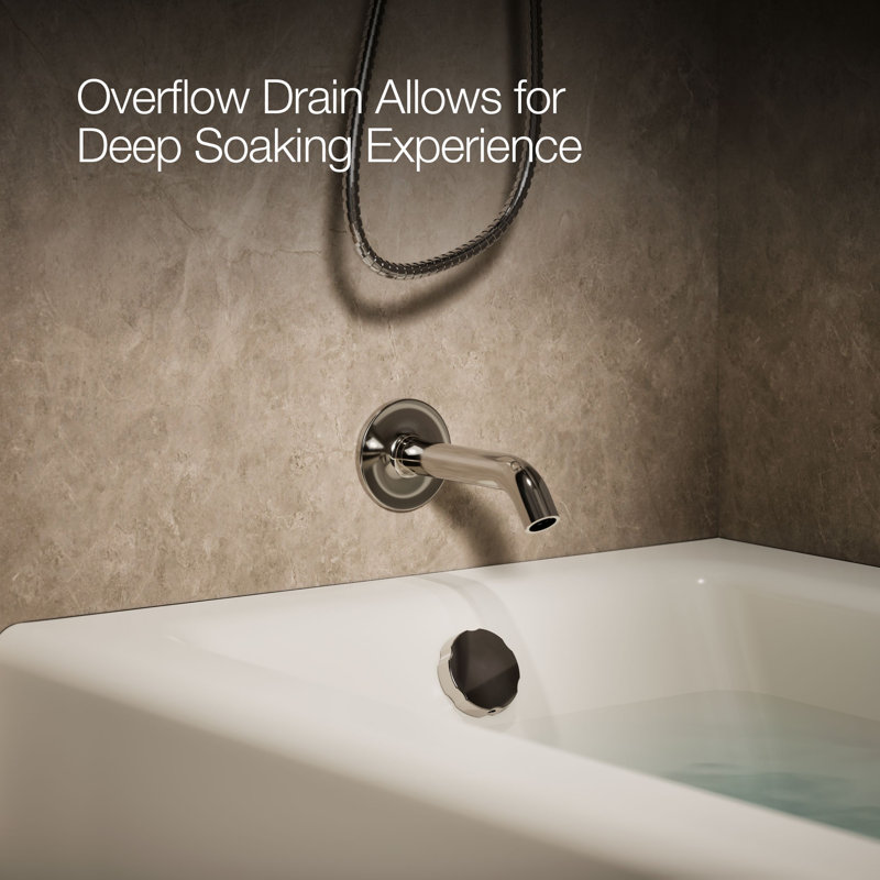 Bellwether® 60" x 32" Soaking Bathtub, Biscuit, Left