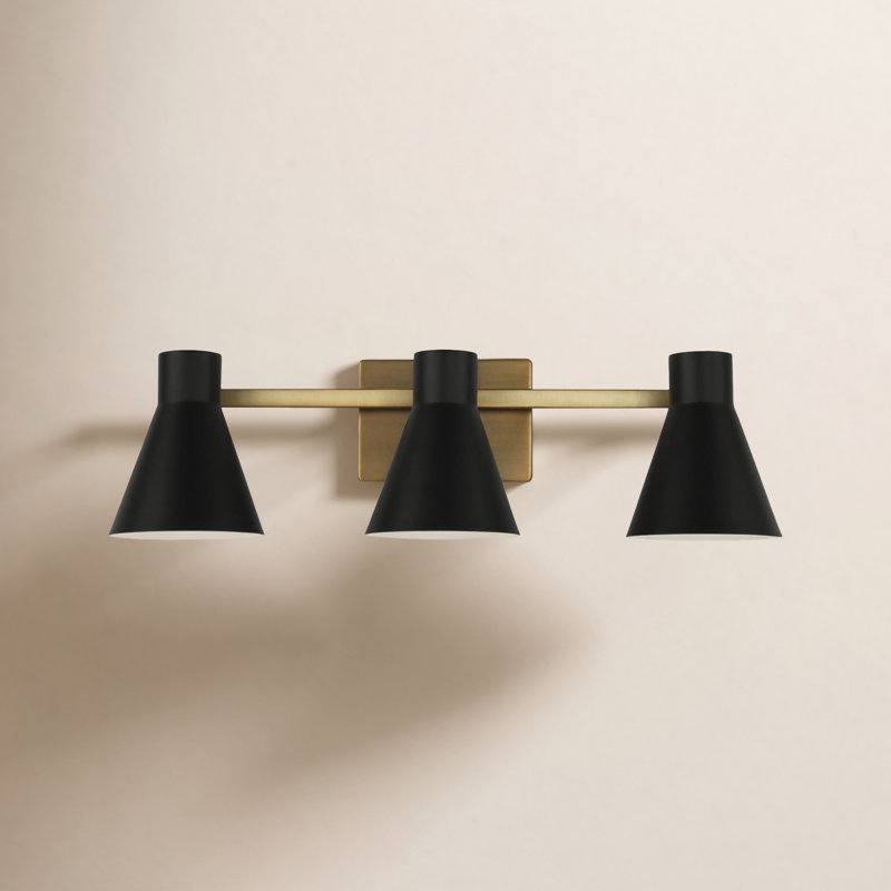 Éclairage pour meuble-lavabo Byers, Non, Doré
