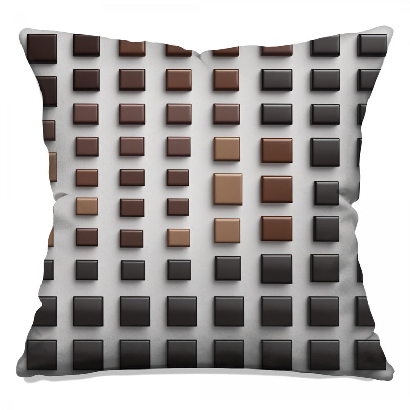 Coussins Brown Brown, 16 x 16 inches