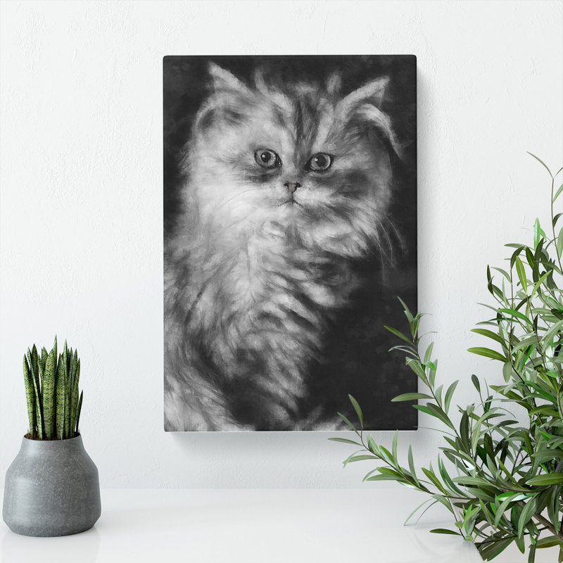 Persian Cat - Wrapped Canvas, 50cm H x 35cm W x 3cm D