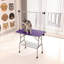 42 po Table de toilettage pour chien pliante avec cadre en acier inoxydable et tapis en caoutchouc avec bras et pinces réglables-126414221