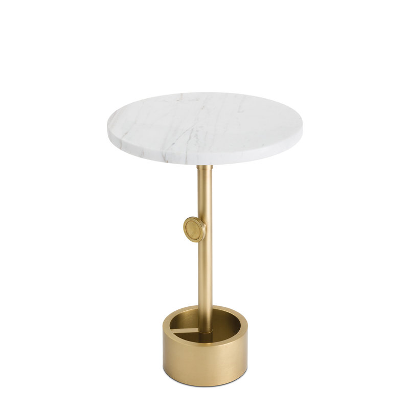 Myles Accent Table (Natural Brass), Natural Brass
