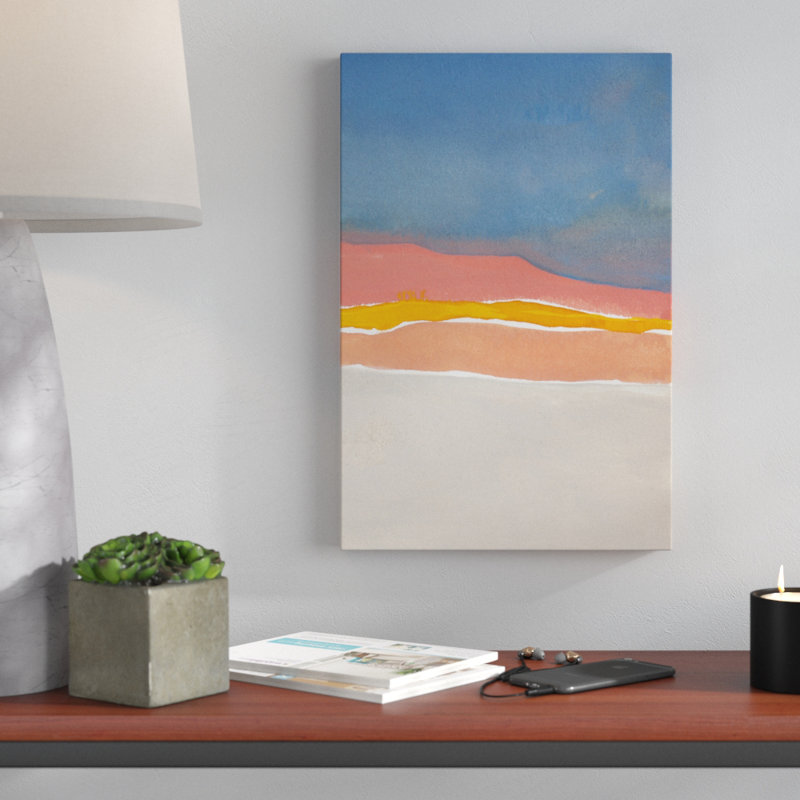 «Kodachrome Horizon Diptych II», peinture sur toile, H 18 po x l 12 po