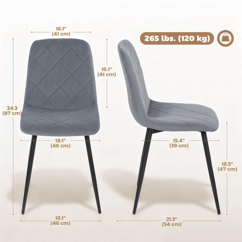 Chaise d'appoint Dippold, Gris