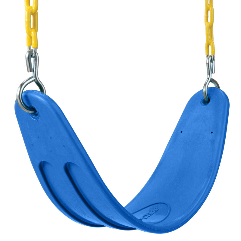 Blue and Green Heavy Duty Swing Set Bundle with Chains